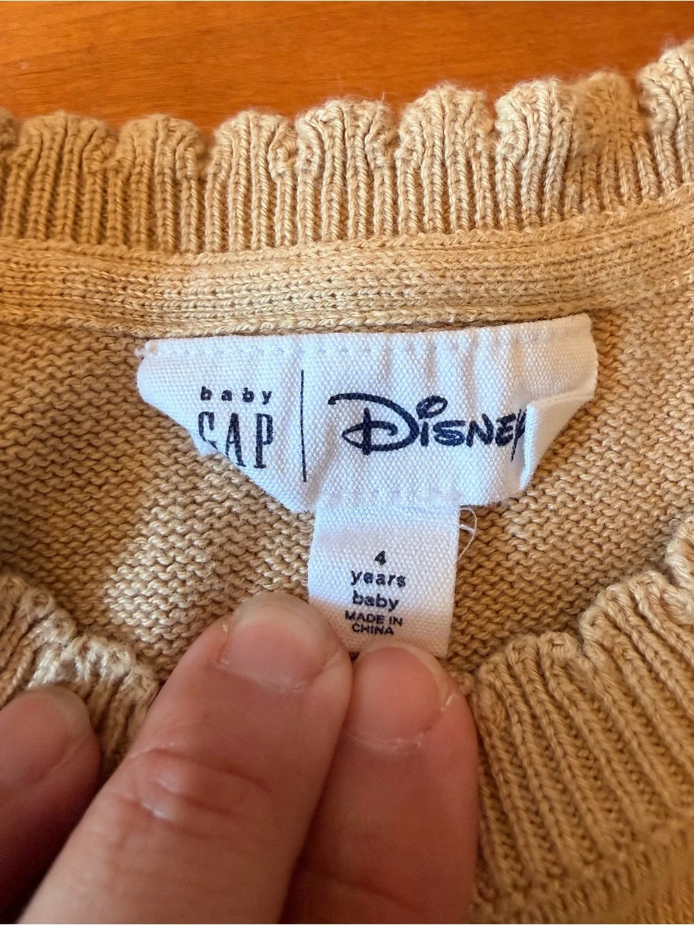 Beige Minnie Mouse Sweater with Bow BabyGap (4T)